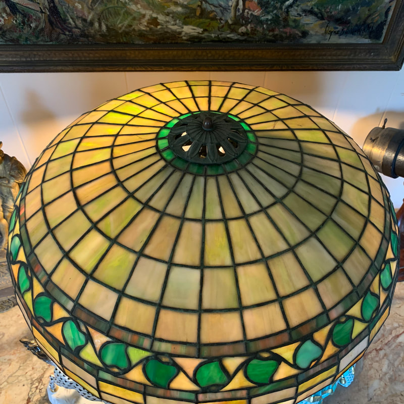 Wanted Buy Sell Antique Mosaic Leaded Glass Lamps