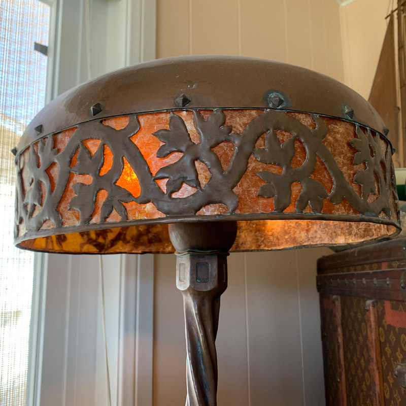 Wanted Buy Sell Arts & Crafts Hammered Copper Lamps